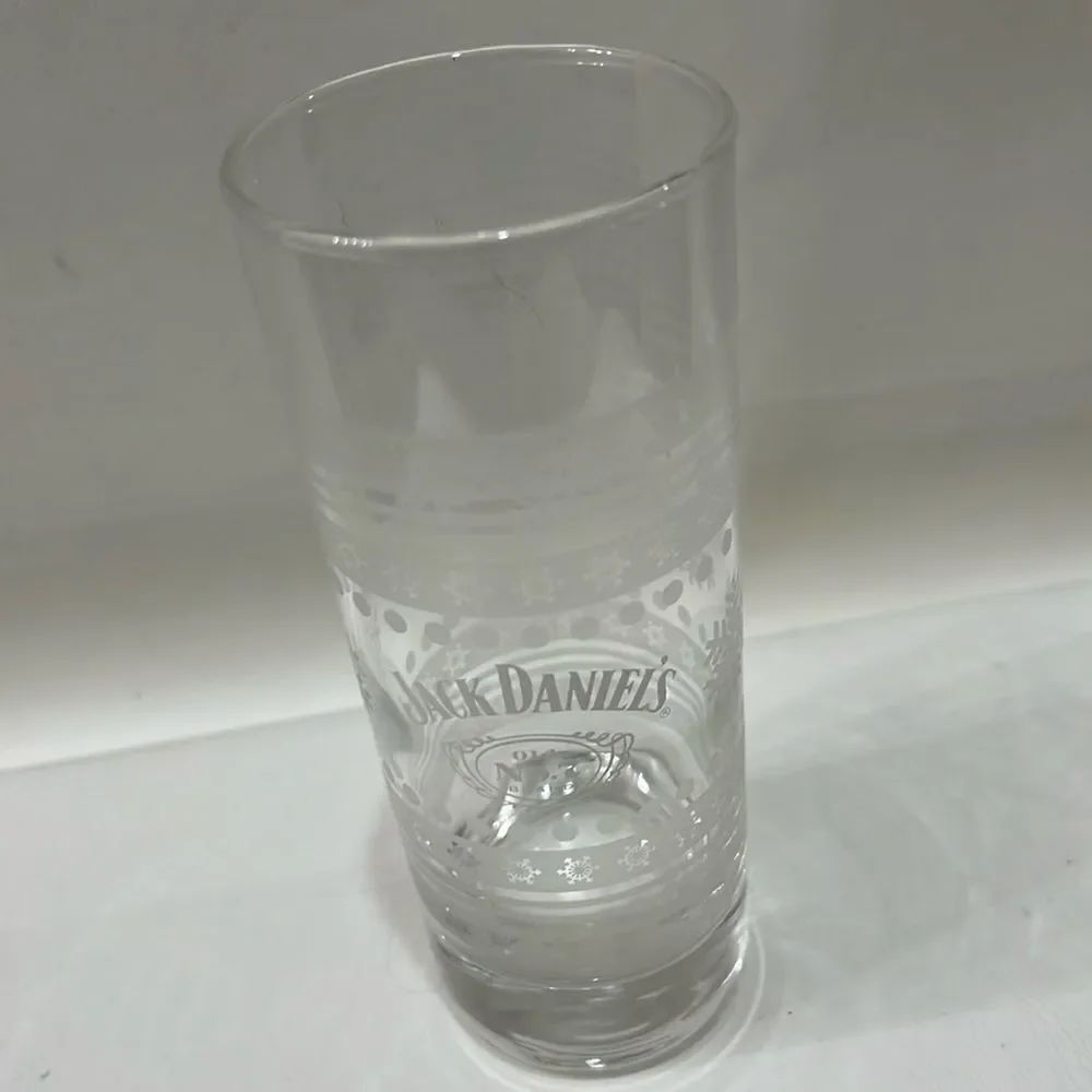 Jack Daniels Clear Glass Tumbler 10 Oz 6 1/4 In Tall 2 1/4 In Round Old No 7